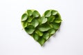 hands holding heart-shaped leaves Eco green environmental, social governance earth day Generative AI Royalty Free Stock Photo