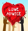 Love Advice Means Marriage Guidance 3d Illustration