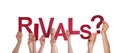 Hands Holding Rivals Royalty Free Stock Photo