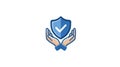 Hands Holding Shield With Check Mark Icon, Security and Protection Concept Royalty Free Stock Photo