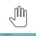Hands Icon Vector Logo Template Illustration Design. Vector EPS 10 Royalty Free Stock Photo