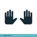 Hands Icon Vector Logo Template Illustration Design. Vector EPS 10 Royalty Free Stock Photo