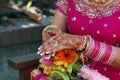 Hands of a Indian bride