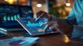 The interactive data dashboard.AI generated image Royalty Free Stock Photo