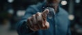 Hands Interacting with Augmented Reality Interface in a Modern Technology Setting