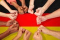 Hands of international people showing thumbs up Royalty Free Stock Photo