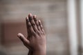 Hands Of A Lady Together In A Prayerful Position In Nairobi City County Kenya East African