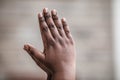 Hands Of A Lady Together In A Prayerful Position In Nairobi City County Kenya East African