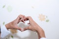 Hands and love And the ability of our hands. Royalty Free Stock Photo