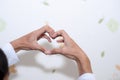 Hands and love And the ability of our hands. Royalty Free Stock Photo