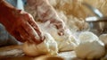 The hands making cheese.AI generated image Royalty Free Stock Photo