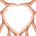 Hands making heart shape Royalty Free Stock Photo