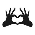 Hands making a heart shape - png Royalty Free Stock Photo