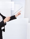 Hands of a music conductor with a baton Royalty Free Stock Photo