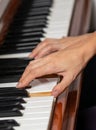 Hands of a piano player Royalty Free Stock Photo