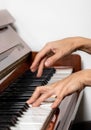 Hands of a piano player Royalty Free Stock Photo