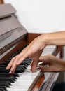 Hands of a piano player Royalty Free Stock Photo