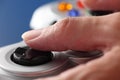 Hands play video game using a gamepad Royalty Free Stock Photo