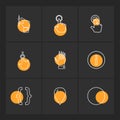 hands , pointer , arrows , directions , eps icons set vector Royalty Free Stock Photo