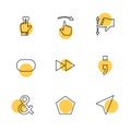 hands , pointer , arrows , directions , eps icons set vector Royalty Free Stock Photo