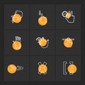 hands , pointer , arrows , directions , eps icons set vector Royalty Free Stock Photo