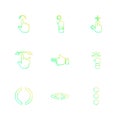 hands , pointer , arrows , directions , eps icons set vector Royalty Free Stock Photo