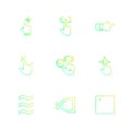Hands , pointer , arrows , directions , eps icons set vector Royalty Free Stock Photo