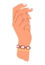 Hands pose. The human hand expressed range emotions through its gestures