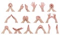 Hands in poses