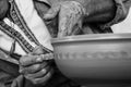 Hands of potter at work Royalty Free Stock Photo