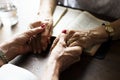 Hands prayer faith in christianity religion Royalty Free Stock Photo