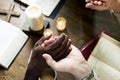 Hands prayer faith in christianity religion Royalty Free Stock Photo