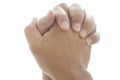 Hands praying Royalty Free Stock Photo