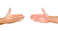 Hands ready for handshaking Royalty Free Stock Photo