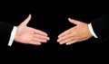 Hands ready for handshaking Royalty Free Stock Photo