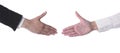 Hands Ready For Handshaking Royalty Free Stock Photo