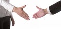 Hands Ready For Handshaking Royalty Free Stock Photo