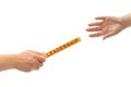 Hands and relay race Leadership Royalty Free Stock Photo