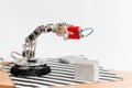 Hands robot with ultrasonic sensor