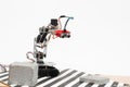 Hands robot with ultrasonic sensor