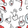 Hands of Santa Claus Royalty Free Stock Photo