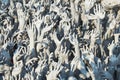 Hands sculpture in Wat Rong Khun. Royalty Free Stock Photo