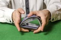 Hands shuffling cards casino Royalty Free Stock Photo