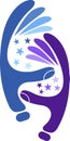 Hands star logo