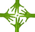 Hands star logo