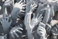 Hands Statue from Hell in Wat Rong Khun Royalty Free Stock Photo