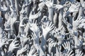 Hands Statue from Hell in Wat Rong Khun at Chiang Rai Royalty Free Stock Photo