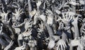 Hands Statue from Hell in Wat Rong Khun at Chiang Rai, Thailand Royalty Free Stock Photo