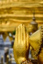 Hands of Thai literature goddess statue