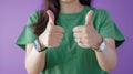 The hands with thumbs up.AI generated image Royalty Free Stock Photo